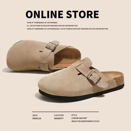 women's mules slippers men clogs cork sandals outdoor slides