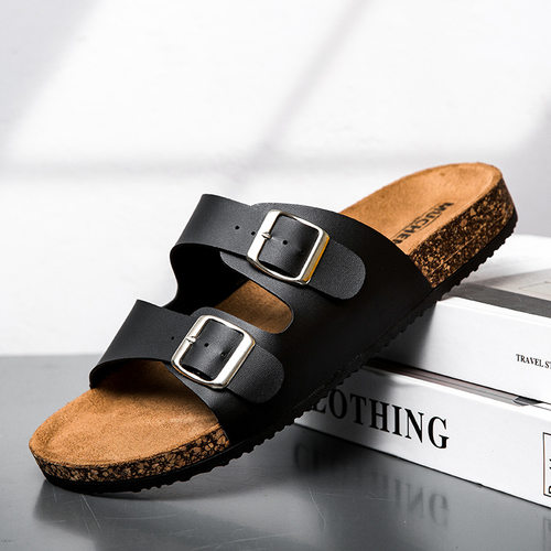cork slippers slides flat shoes sandals clogs mules2026新款