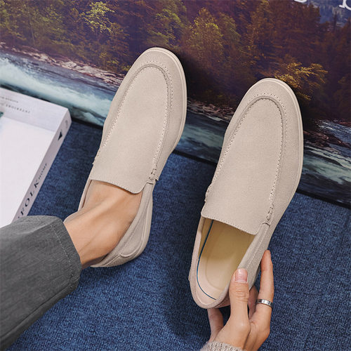 男乐福鞋一脚蹬懒人鞋Men's walking driving shoes loafer Flats