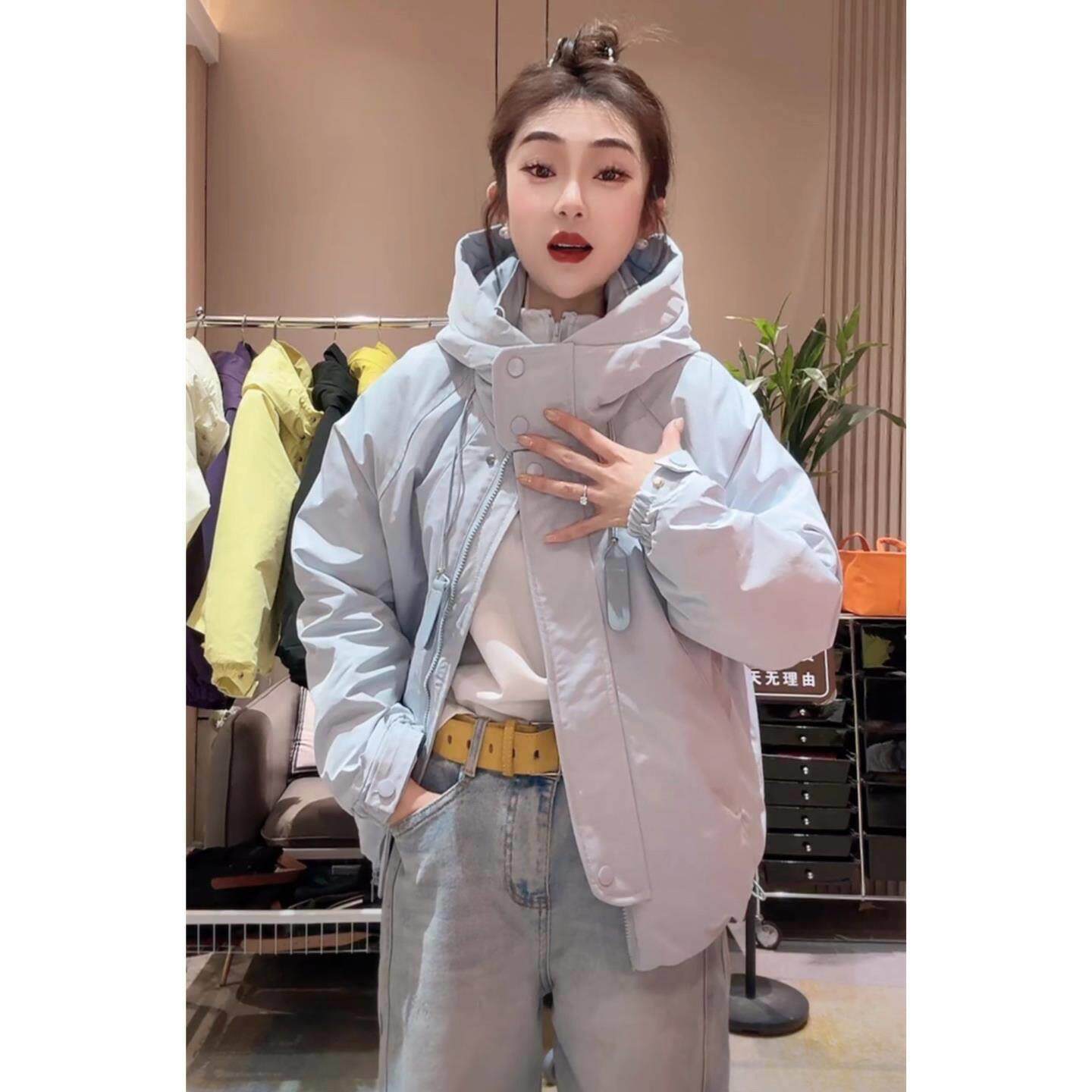 2025新款二棉冲锋衣外套女短款夹棉上衣薄棉风衣春季女装夹克百搭