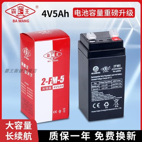 霸王4V5ah20hr电子秤通用蓄电池