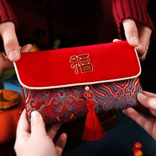 过年红包利是封2026新款万元高级春节新年压岁包创意布艺马年红包