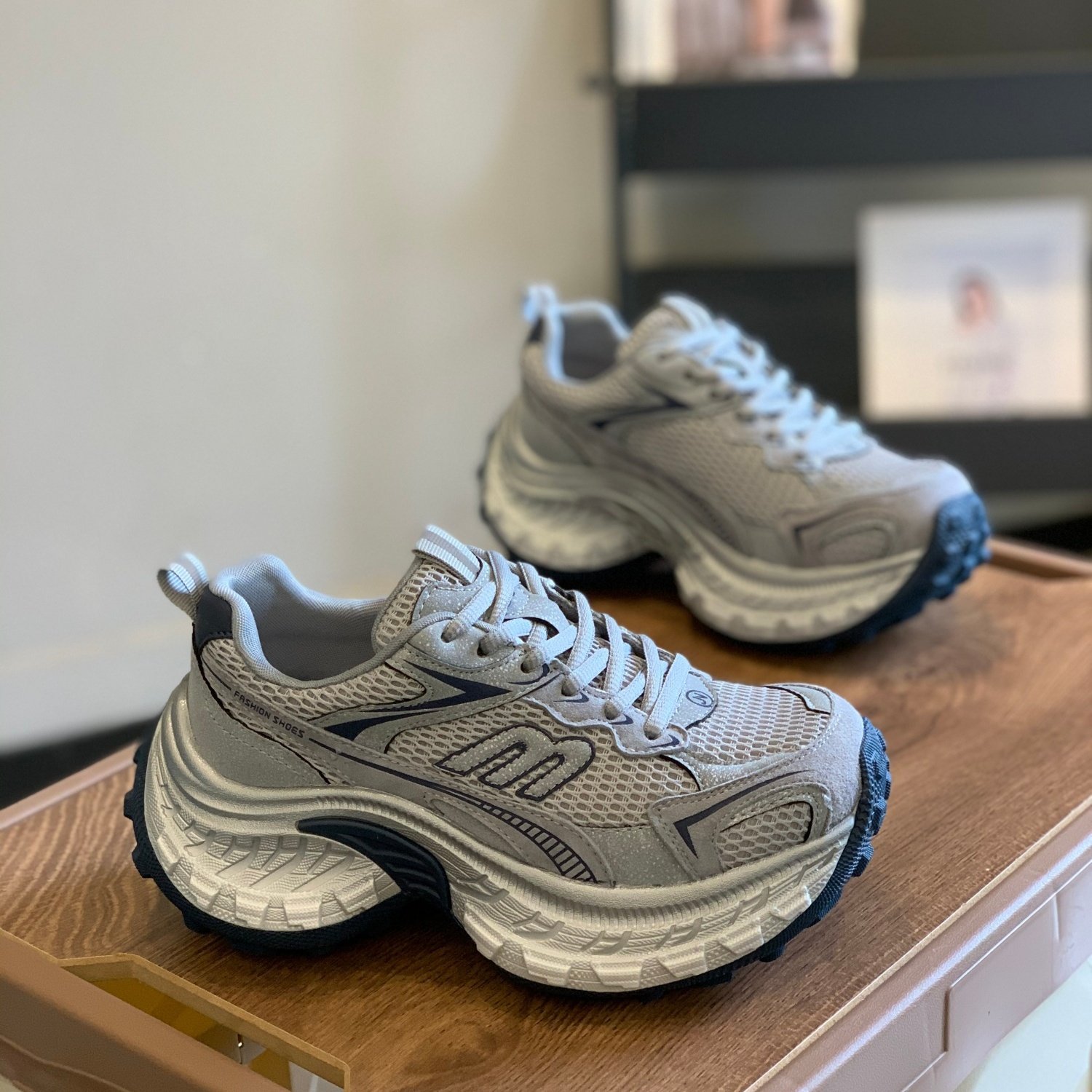 老爹鞋女2026春季新款百搭时尚炸街厚底增高显腿长系带运动休闲鞋,女鞋,老爹鞋,淘宝优惠券,粉丝福利购,淘宝优惠卷