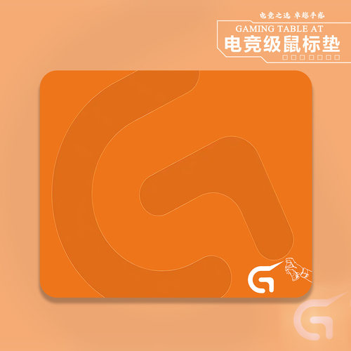 罗技鼠标垫小号二次元游戏办公用键盘垫笔记本电脑桌垫锁边鼠标垫