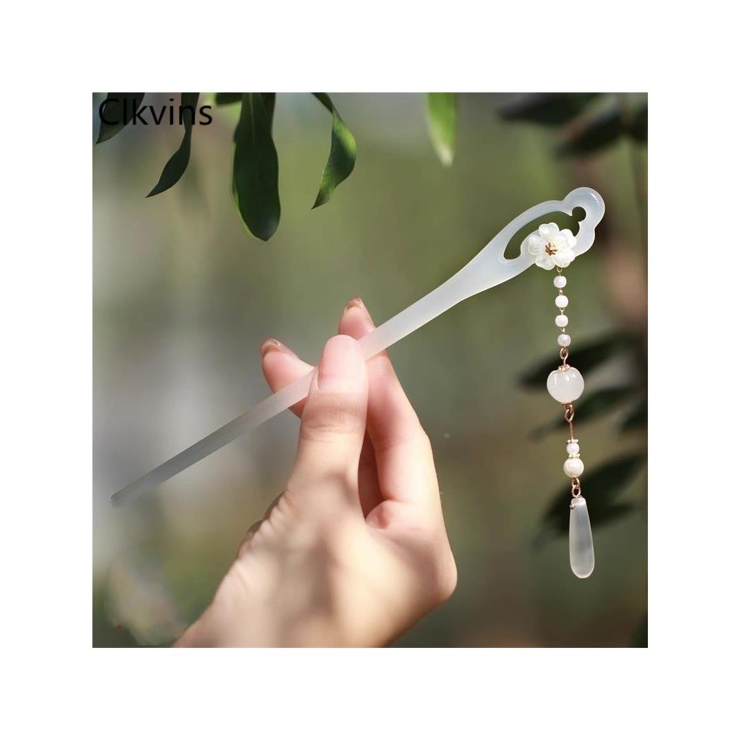 古风步摇流苏簪子汉服旗