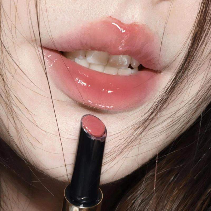 爱惨了！镜面固体口红唇釉黄皮伪素颜裸色自然显白唇蜜按压口红