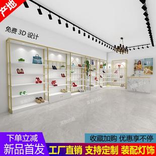 包包童鞋 鞋 架展示架店铺商用带灯置物架商场货架落地式 店鞋 架新款