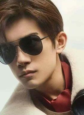 经典款飞行员墨镜男款蛤蟆镜大脸开车驾驶防紫外线偏光太阳眼镜潮