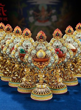 速发彩绘八瑞吉一套家物八用祥八宝组合套装室内吉祥八宝摆件