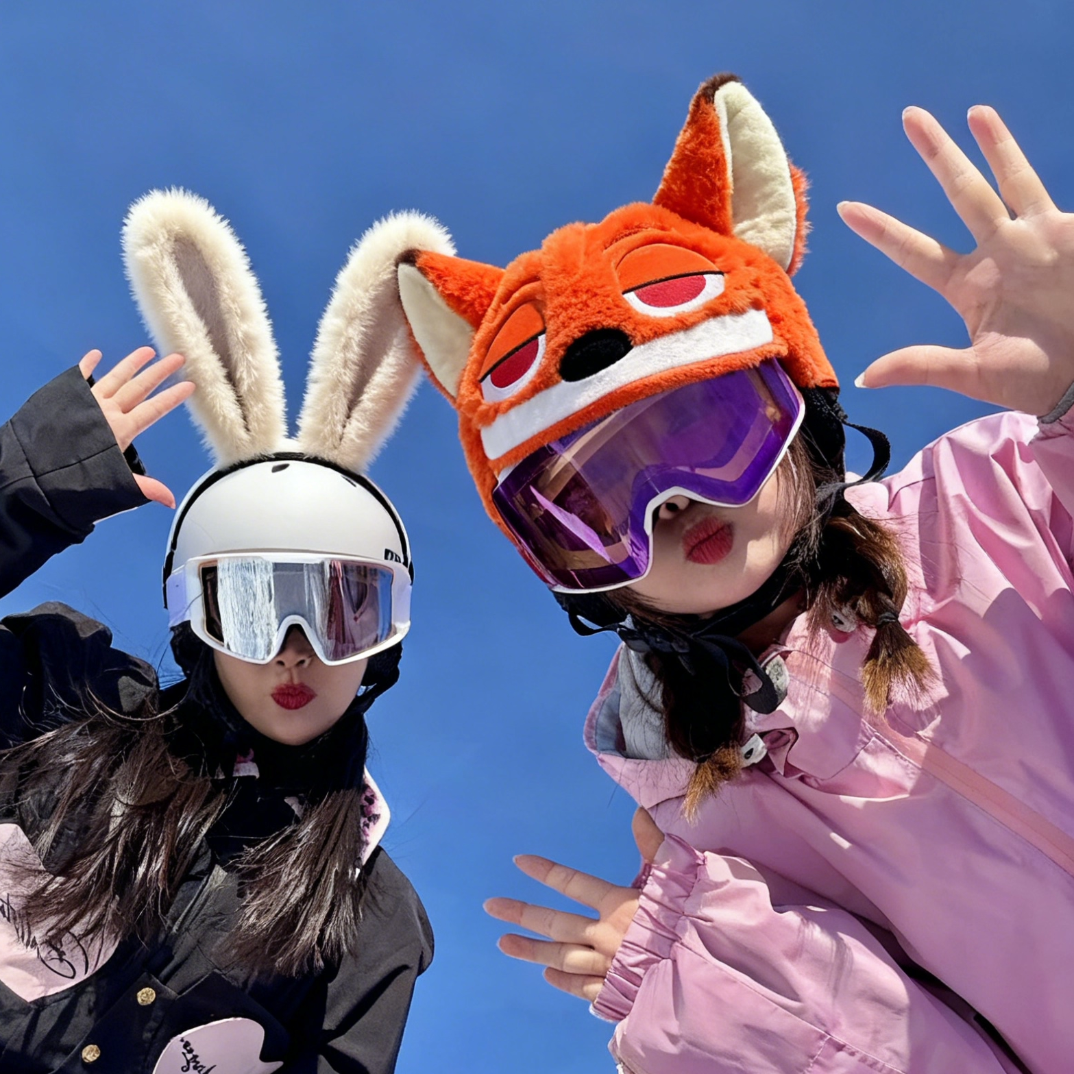 狐尼克滑雪头盔帽套可爱毛绒狐狸头盔装饰配件单板双板冬季保暖套,户外/登山/野营/旅行用品,滑雪头盔/滑雪帽,淘宝优惠券,粉丝福利购,淘宝优惠卷