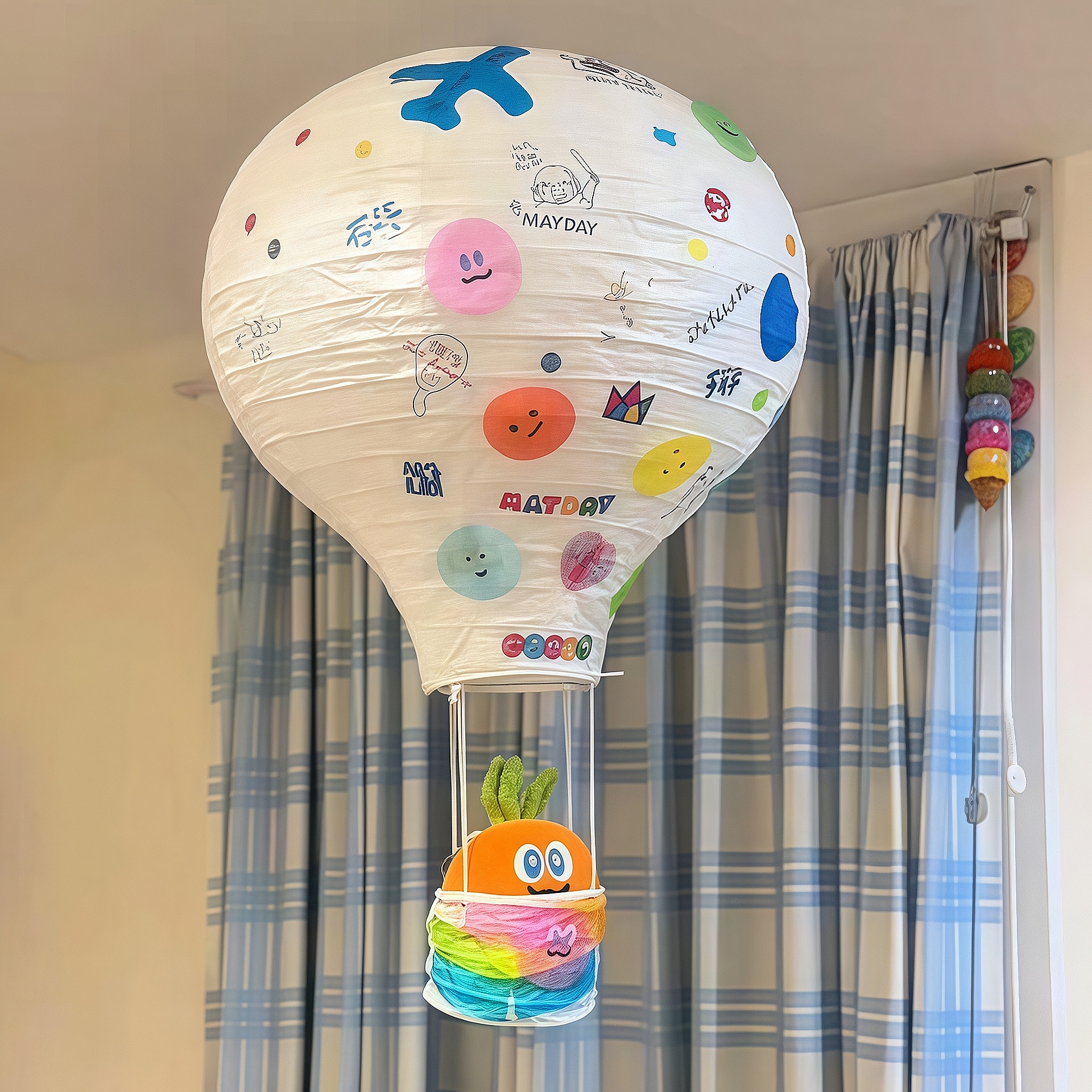 可以飞天的卜卜热气球挂饰