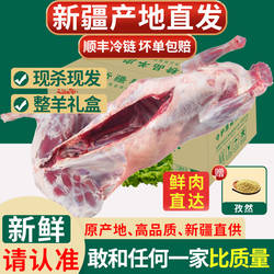 三疆牧羊新疆羊肉新鲜烤全羊礼盒大尾羊整只羊腿羊排生鲜中秋送礼
