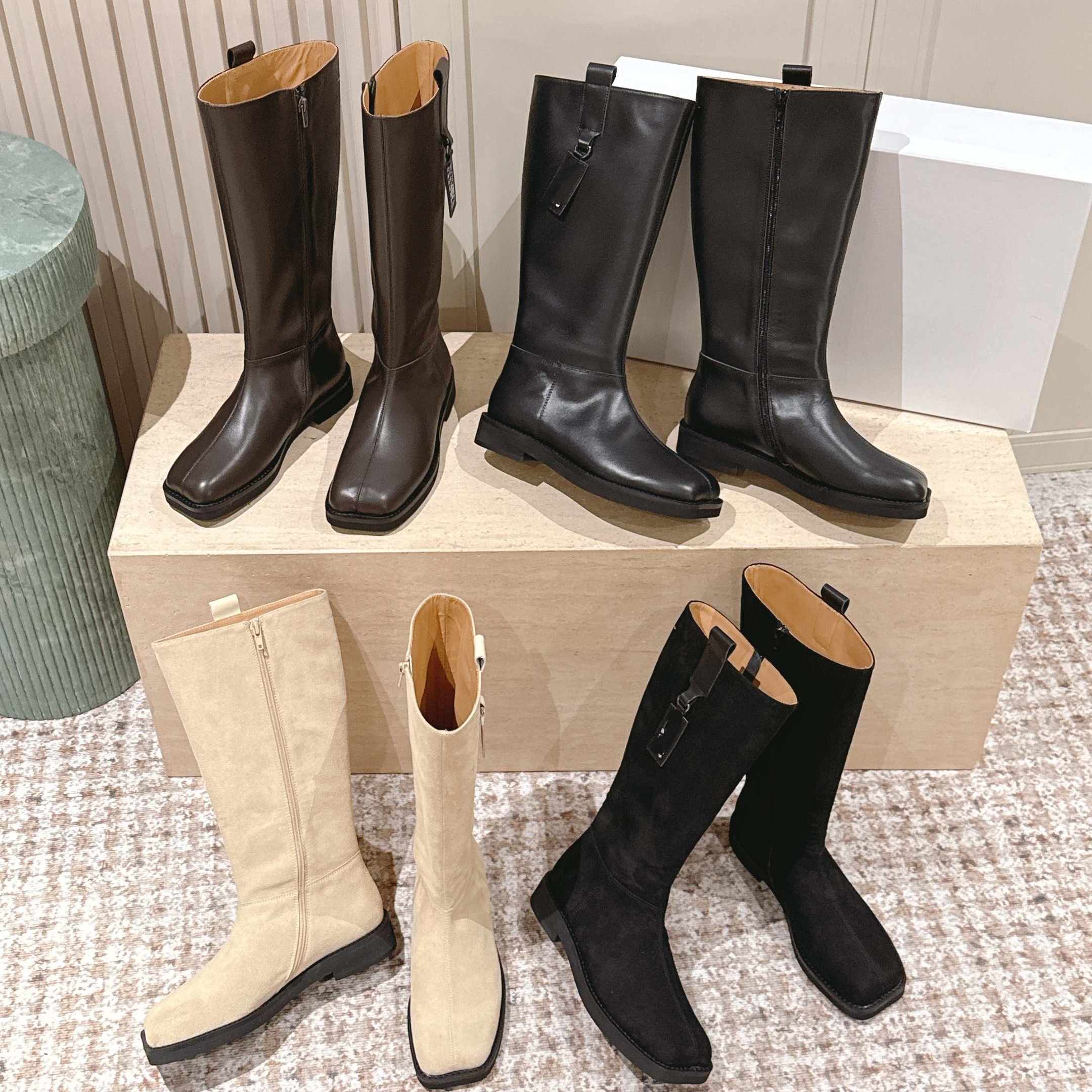 高定2025年方头骑士靴