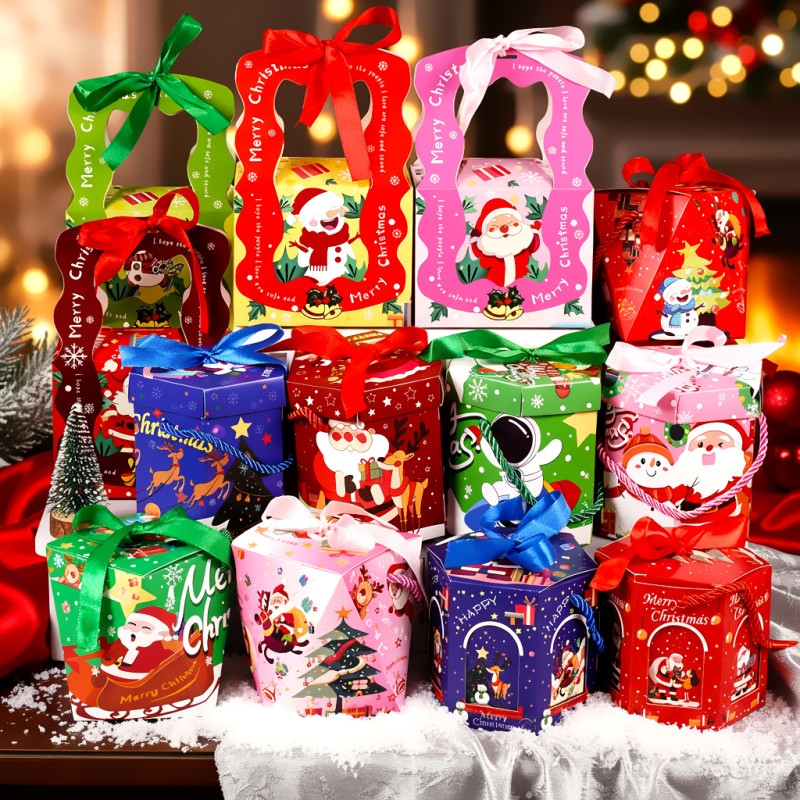 圣诞节平安夜苹果礼盒平安果包装盒小礼物礼品儿童幼儿园摆摊盒子