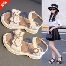 女童凉鞋2025新款夏季小女孩公主鞋儿童软底防滑时尚夏款百搭韩版