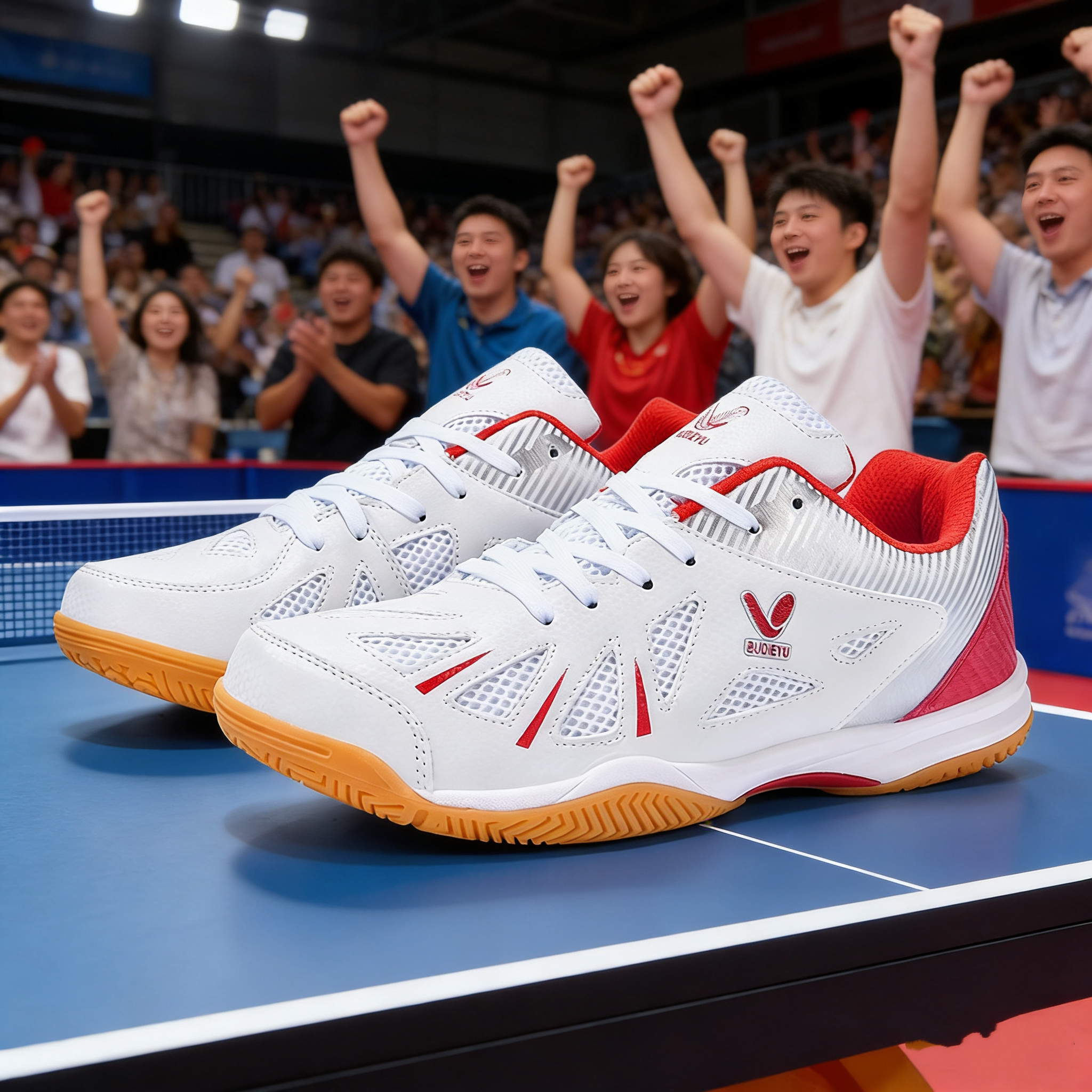 2026夏季新款蓝色蝴蝶乒乓球鞋男女网面透气运动鞋专业比赛训练鞋