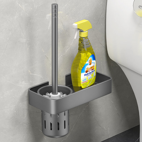 卫生间免打孔马桶刷可以置物