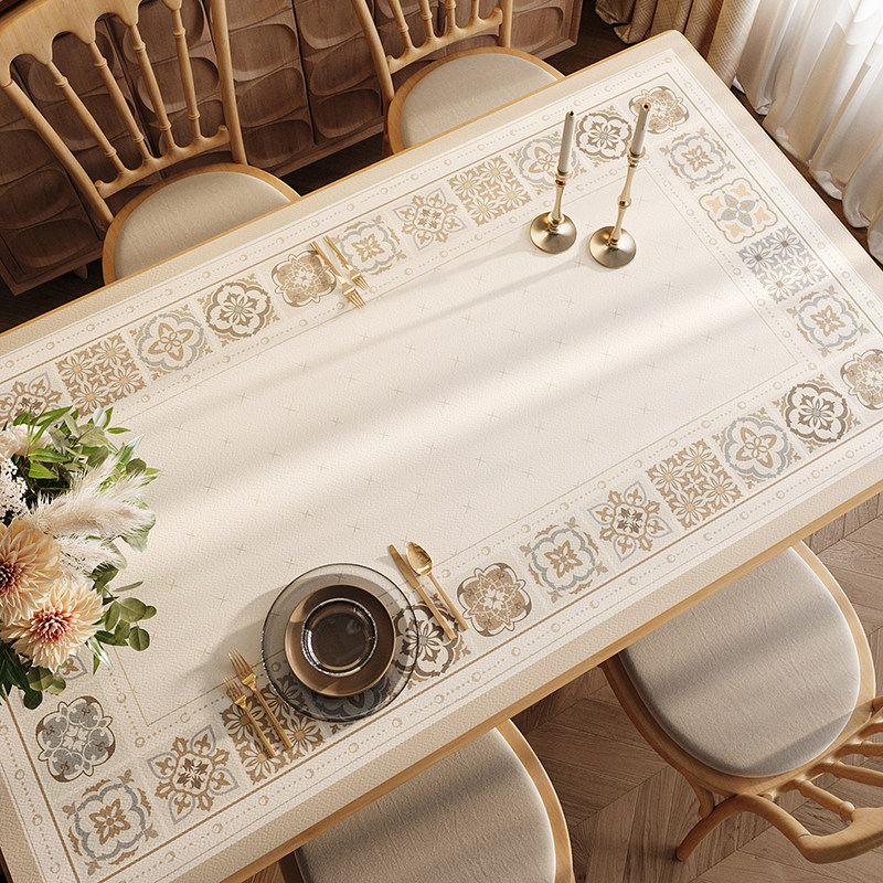 桌布防水防油美式复古桌面保护垫防烫隔热民族风PVC皮革餐桌垫子,居家布艺,桌布,淘宝优惠券,粉丝福利购,淘宝优惠卷
