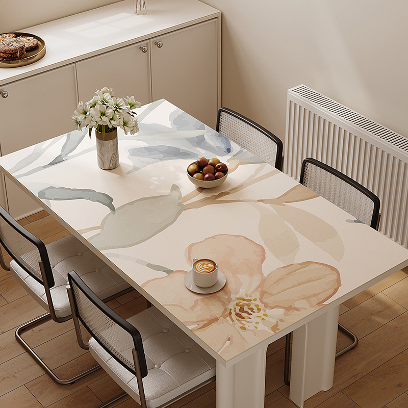 PVC桌垫防水防油轻奢高级感茶几餐桌布防烫隔热桌面保护垫子免洗