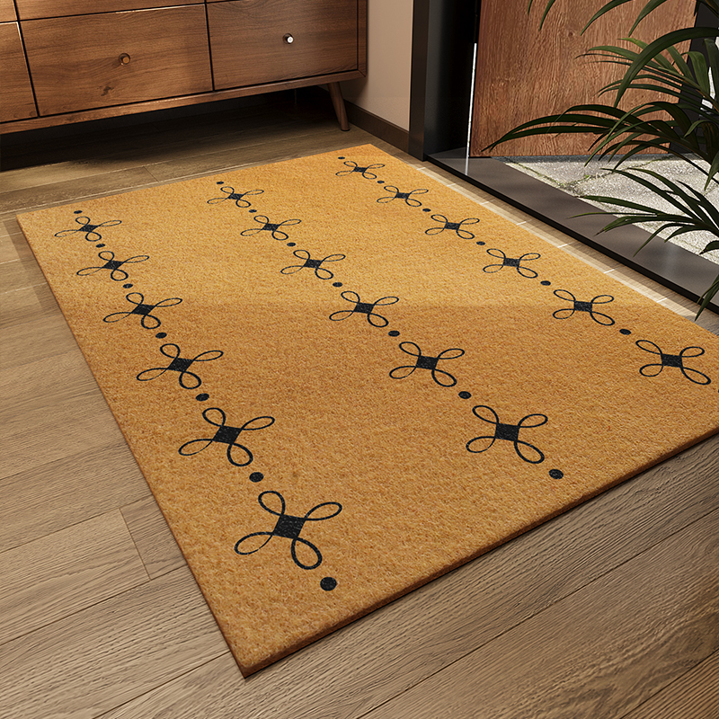 入户门地垫玄关大门口仿椰棕进门刮泥除尘地毯可裁剪定制加厚门毯