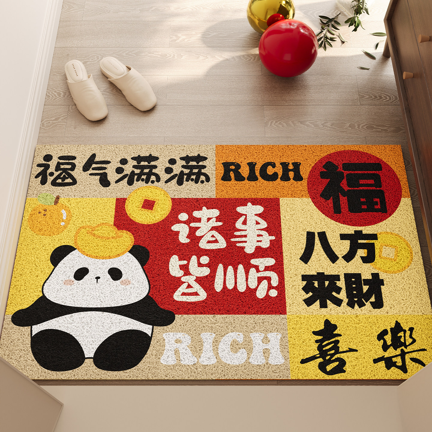 玄关大门口防滑除尘丝圈地垫家用免洗刮泥脚垫入户门垫可裁剪地毯,居家布艺,入户地垫,淘宝优惠券,粉丝福利购,淘宝优惠卷