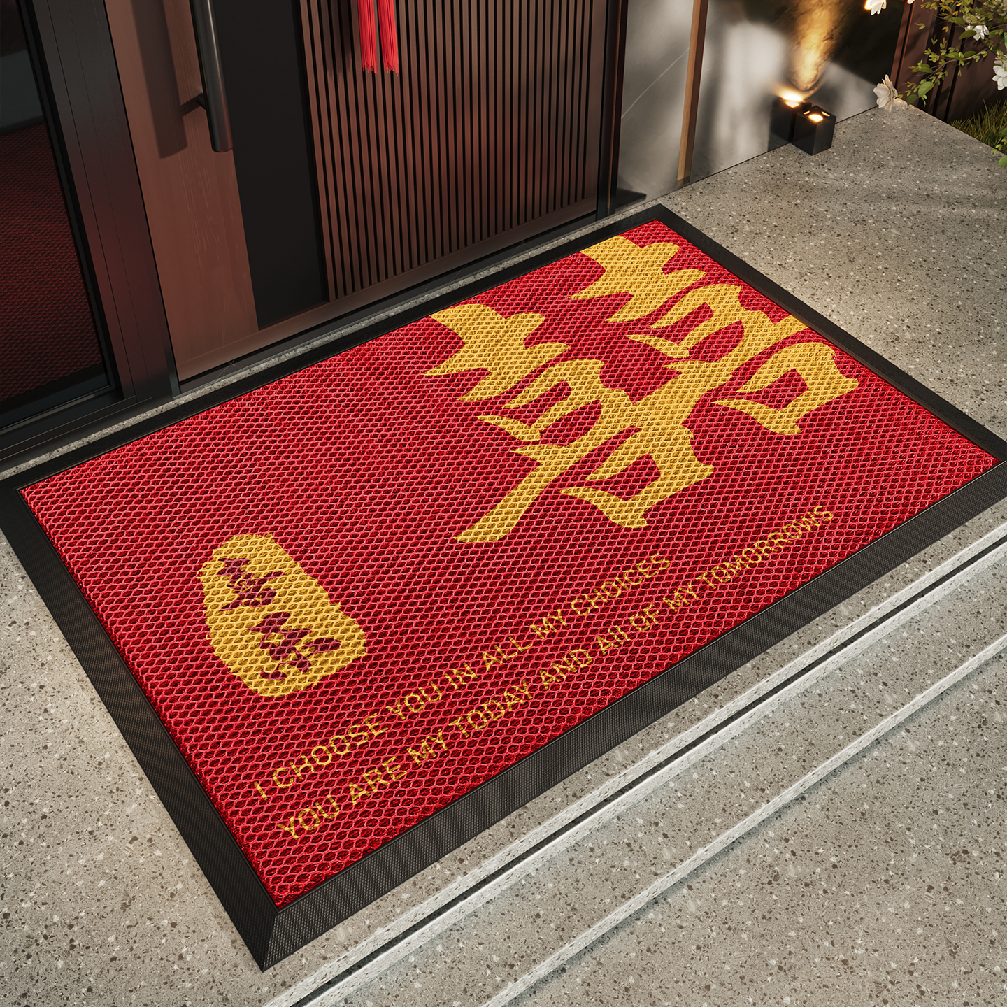 玄关脚垫弹力丝耐脏防滑除尘进门