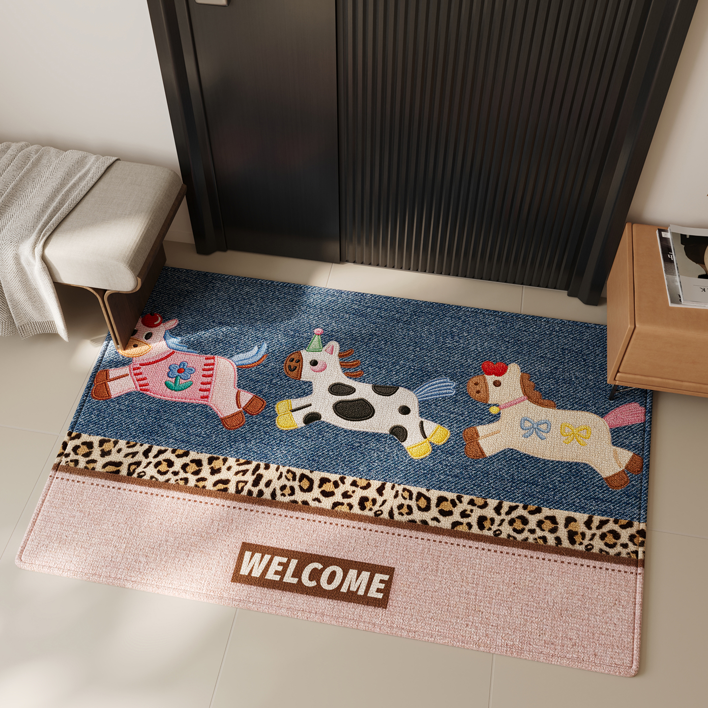 2025新款地垫入户门垫马年地毯