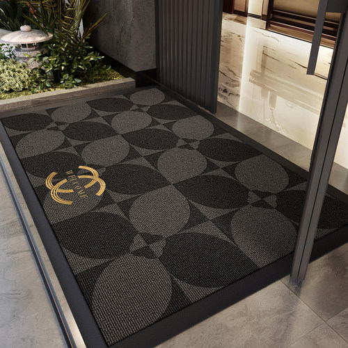 入户门地垫灰色玄关大门口进门脚垫轻奢高级门外室外地毯防滑除尘