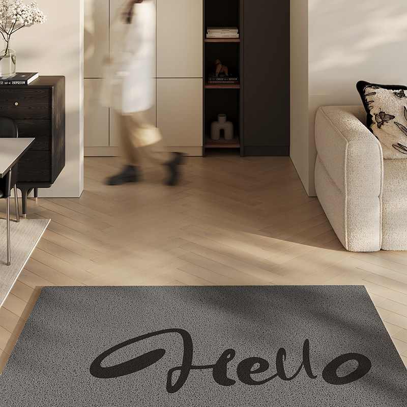 PVC可裁剪定制灰色入户门地垫玄关大门口丝圈进门脚垫防滑耐脏毯,居家布艺,入户地垫,淘宝优惠券,粉丝福利购,淘宝优惠卷