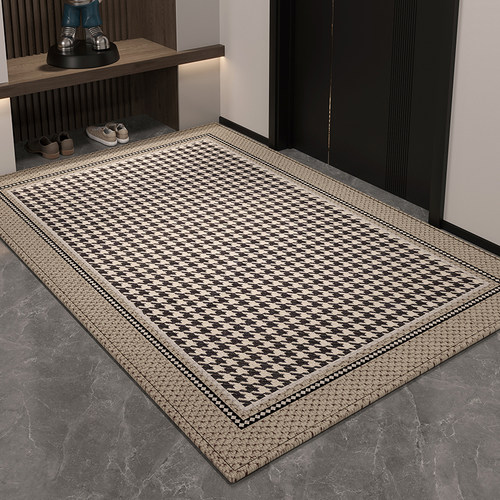 地垫入户门垫轻奢高级感千鸟格