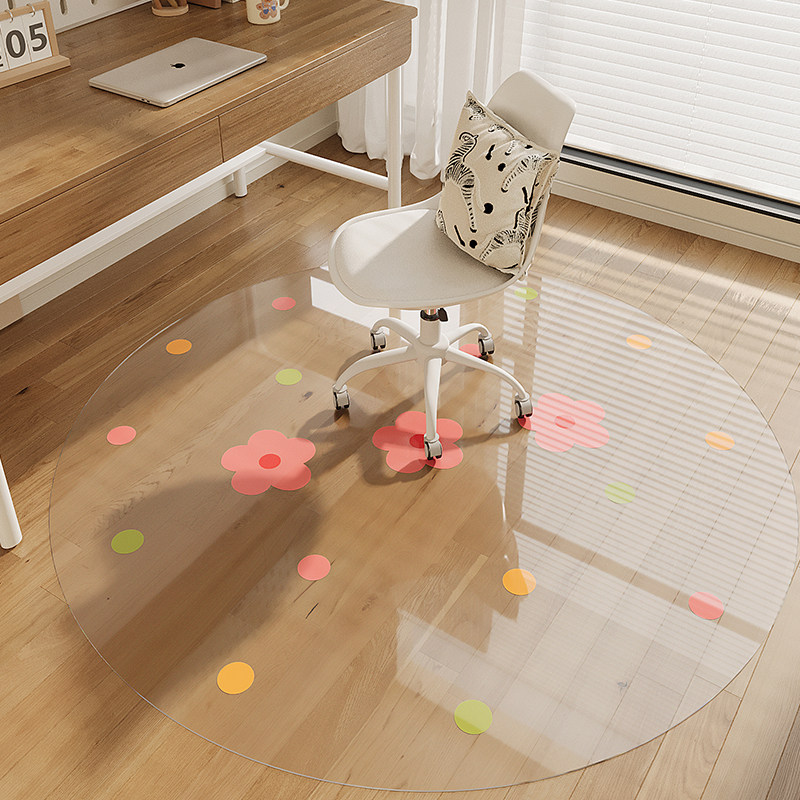 透明PVC软玻璃地毯儿童学习椅地垫脚垫椅子垫防水防油小清新花朵,居家布艺,地毯,淘宝优惠券,粉丝福利购,淘宝优惠卷
