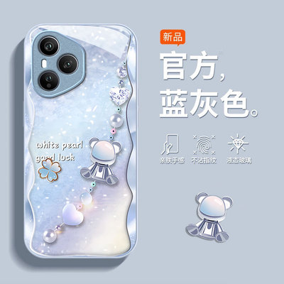 适用荣耀400简约防摔玻璃手机壳