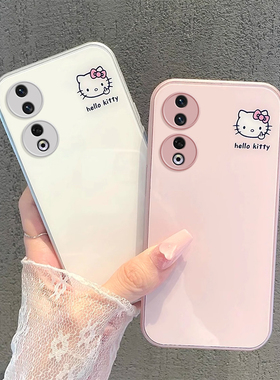 适用荣耀100手机壳新款100Pro时尚80Pro直屏90创意60SE猫50全包80GT边70防摔50套30S金属漆70Pro+玻璃i