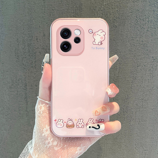 适用OPPOReno15Pro手机壳14硬13Pro新款12女可爱10玻璃9全包8卡通兔子7SE防摔6创意5K硬4好看3高级11保护套