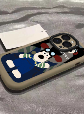 适用苹果15手机壳iphone14可爱13mini硅胶12Pro情侣11掌门狗xsmax全包8plus保护7防摔6s软套se23个性创意潮流