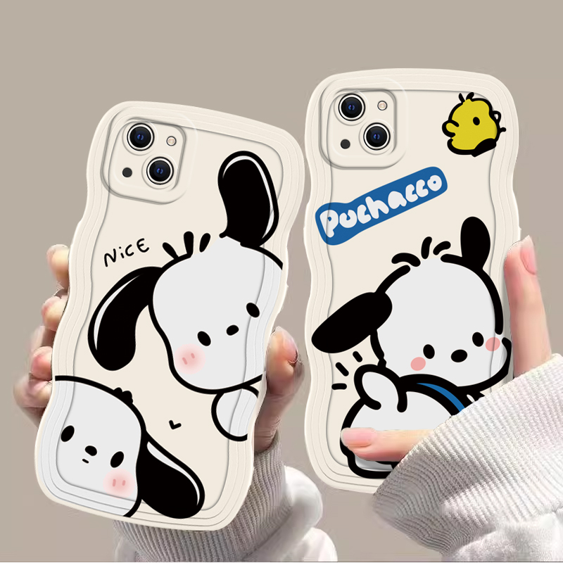 适用于苹果15Pro手机壳iPhone13新款12大波浪11Pro日韩14卡通XSMax可爱帕恰狗6s创意8Plus硅胶软套7全包防摔