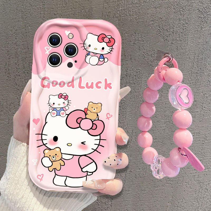 适用苹果15Pro手机壳13mini时尚14Plus卡通iPhone12创意11可爱少女粉XSMax小熊kt猫6s奶油纹7硅胶套8全包防摔