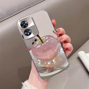 适用OPPOA97手机壳新款5G电镀A93s镜面A72水晶苹果A58x个性A5活力板35创意A3pro支架A11x保护套A2m硬壳A1全包