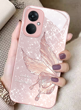 适用OPPOK11x手机壳新款奢华玻璃K10Pro全包ins钻石蝴蝶K9s个性女防摔保护套K7时尚潮流高级感K10活力版创意