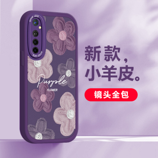 适用于OPPOK5手机壳时尚浮雕花个性艺术油画创意全包边潮流OPPOPCNM00网红大眼睛镜头全包防摔硅胶保护套女