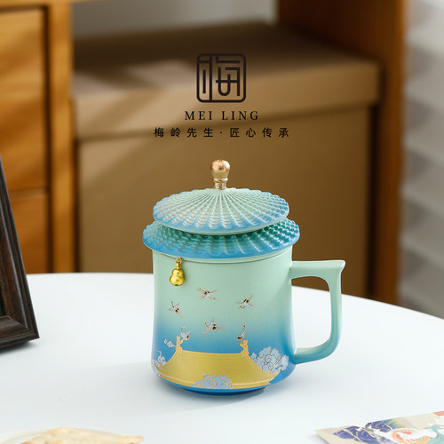 国潮故宫文创马克杯泡茶杯