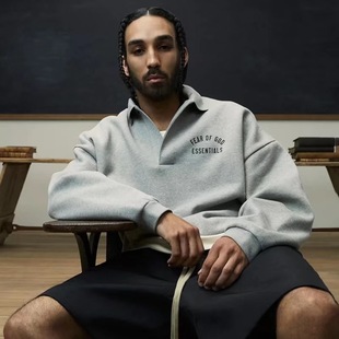 STATE新款FOG CRAZY复线ESSENTIALS秋冬加绒潮牌POLO长袖男女卫衣