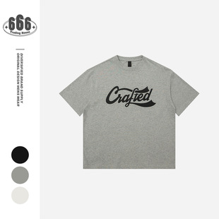 重磅T恤高级感宽松百搭夏季 IGIO美式 复古印花300g纯 专柜特价