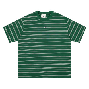 复古条纹撞色设计短袖 Cleanfit·猛男2026美式 T恤男夏 冲量3天