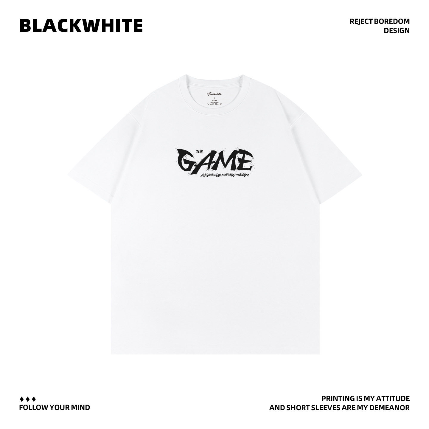 Cleanfit·美式【特价·冲量】春夏情侣装白色短袖T恤 男女款Base