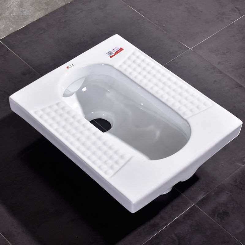 陶瓷蹲便器家用蹲坑大便器粪坑冲水箱蹲厕卫生便盆厕所防臭踏便池