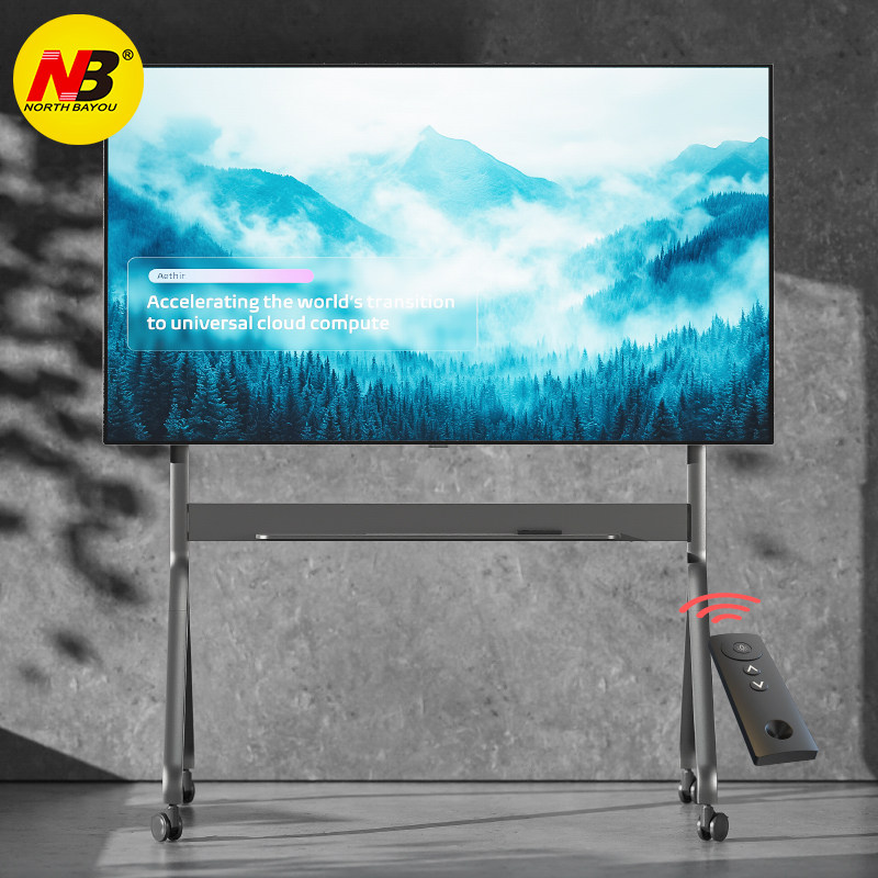 NB电动智能升降移动电视机推车支架80/85/86/98/100