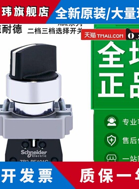 施耐德旋钮XB2BD21C/BD33C/BD53C/BD41C/BD73C三挡两档自锁自复位