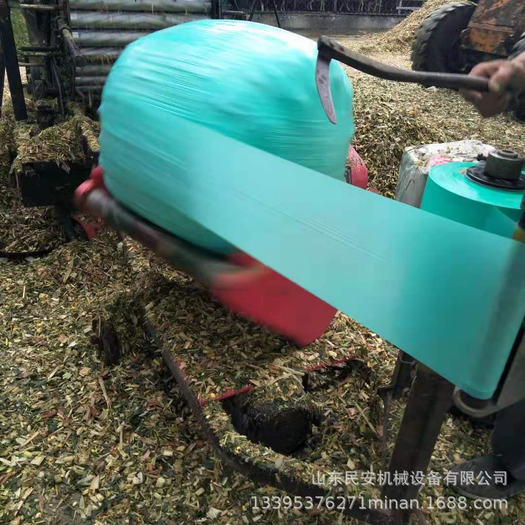秸秆饲料发酵膜 25cm拉伸缠绕耐高温PE牧草膜 抗氧化青储打包膜