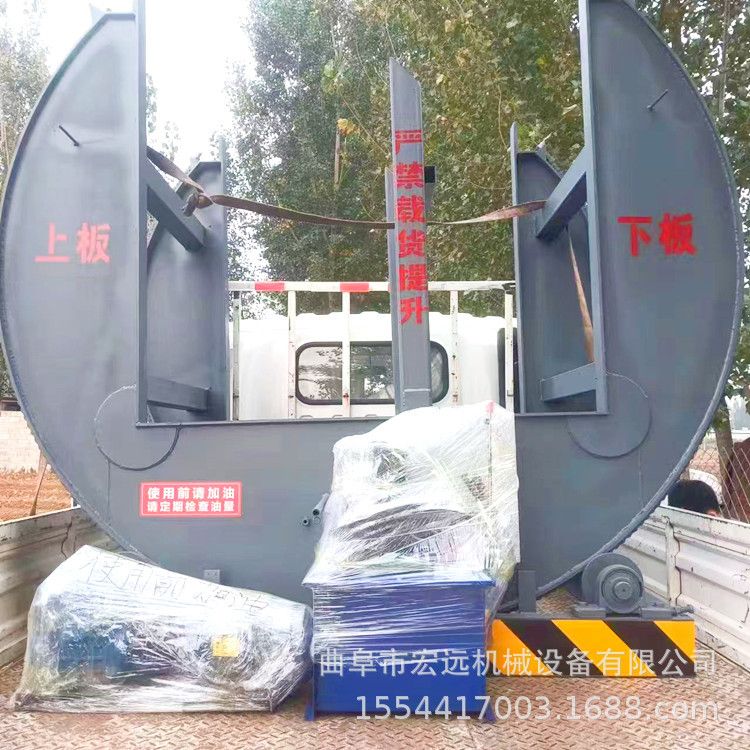 3吨移动式全自动液压式家具木门翻板机90-180度旋转翻板机